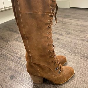 Chinese laundry kneee high boots , combat boot 5.5